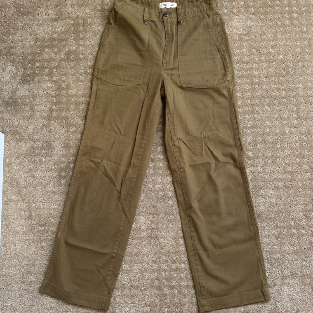 Madewell - Olive Green Trouser Jean